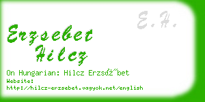 erzsebet hilcz business card